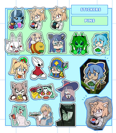 Stickers and Pins
