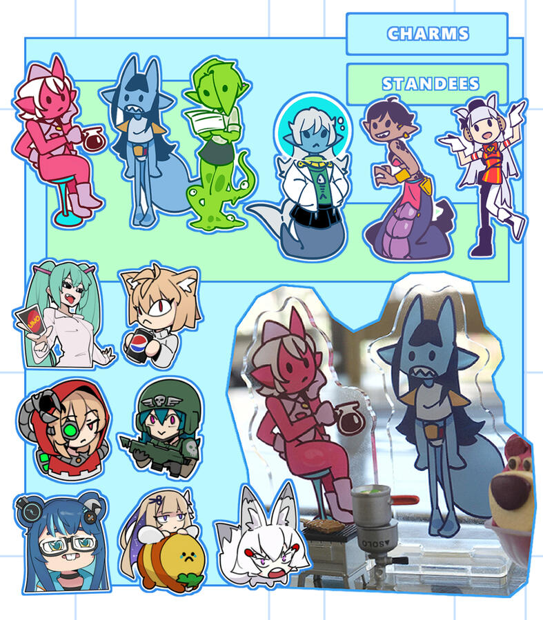 Charms and Standees